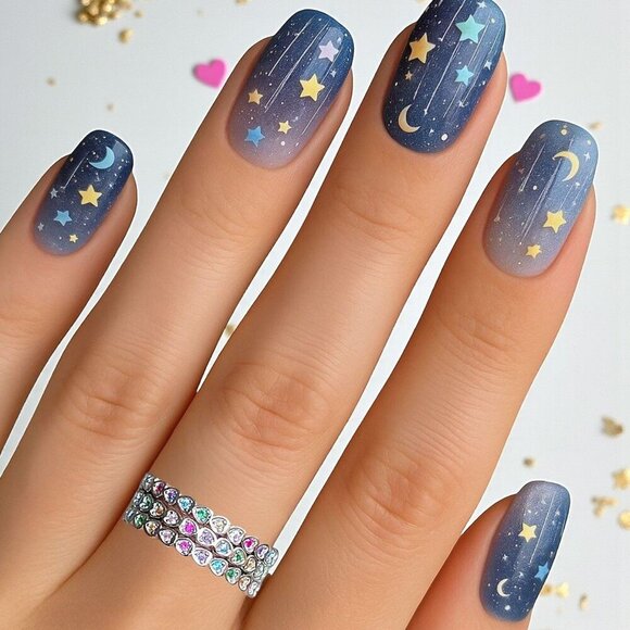 🆕️Rainbow Heart Ring S925 Sterling Silver Dainty Minimalist Bundle Offer Sz 7.5 - Picture 10 of 14